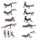 Ролик масажний для йоги Massage stick | Масажер для спини | Валик для фітнесу масажний, фото 5