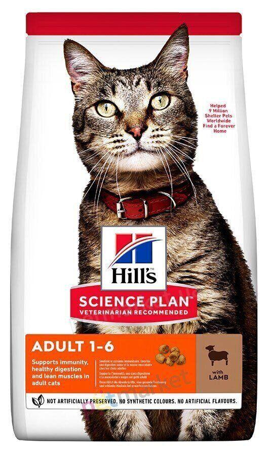 HILL'S SCIENCE PLAN Adult Сухий Корм для Котів з Ягням і Рисом - 3 кг
