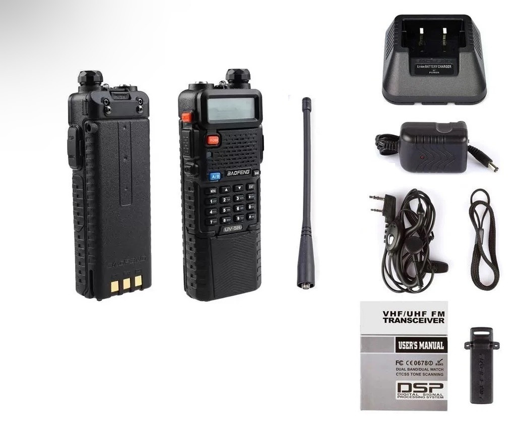 Рація Baofeng UV-5R UP 8 Вт з посиленою батареєю на 3800 мАч