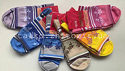 Жіночі шкарпетки бавовняні, демісезонні, з малюнком, асорті, 35-41 розмір, від виробника, 12 пар упаковка