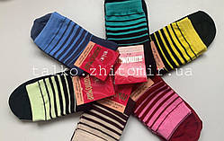 Жіночі шкарпетки бавовняні, демісезонні, з малюнком, асорті, 35-41 розмір, від виробника, 12 пар упаковка