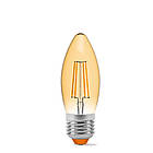 LED лампа Videx Filament C37FA 4W E27 2200K бронза VL-C37FA-04272 23683, фото 3
