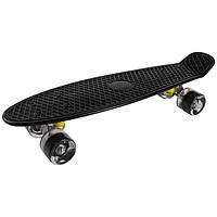 Скейт PennyBoard 55*14,5 см JP-101, Фиолетовый: Gsport Черный