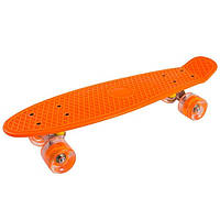 Скейт PennyBoard 55*14,5 см JP-101, Фиолетовый: Gsport Оранжевый