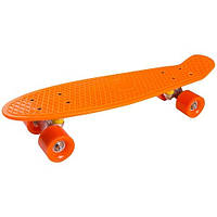 Скейт Пенниборд 55х14,5 см JP-28, Оранжевый: Gsport