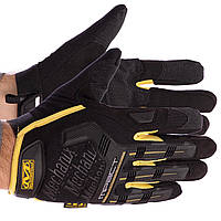 Закриті рукавички тактичні MECHANIX BC-5629, M Чорний XL, Жовтий