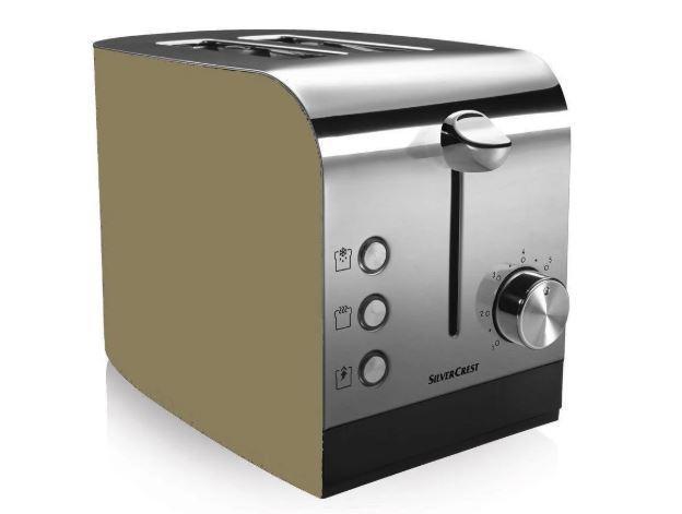 Тостер Silver Crest STS 850 B1 — зелений. 2 відсіки для тостів. 7 ступенів пропікання