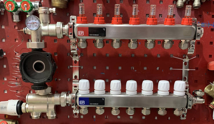 Europroduct Чехія 9 виходів Колектор для теплої підлоги, фото 1