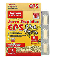 Jarrow Formulas, Комплекс пробиотиков Jarro-Dophilus EPS, 5 миллиардов, 15 растительных капсул