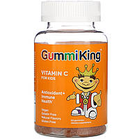 Витамин С для детей GummiKing Vitamin C for Kids антиоксидант для иммунитета 60 жевательных таблеток