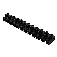 Клемна колодка АСКО-УКРЕМ 12групп 2,5-4 мм / 3А чорна