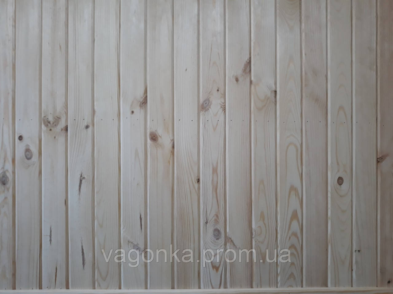 Вагонка з сосни двостороння 67×14 - 1200 мм.