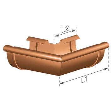 Кут внутрішній/зовнішній 100/90 мм 90°, Gamrat Magnat