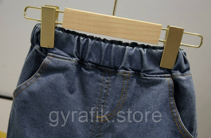 Детский комплект (рубашка+джинсы) серого цвета 100см - фото 3 - id-p1394761259