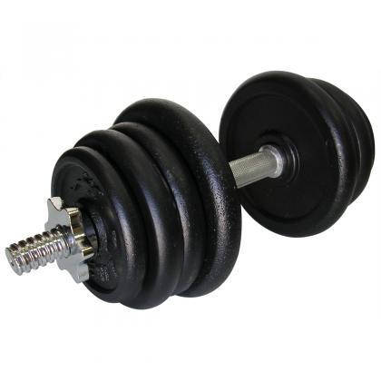 Гантель металева розбірна з покриттям розбірна гантель для силових тренувань Newt Home 25,5 кг, фото 3