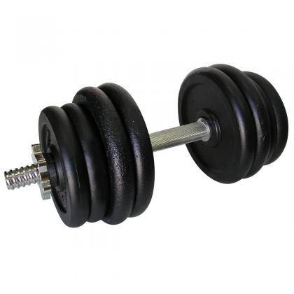 Гантель металева розбірна з покриттям розбірна гантель для силових тренувань Newt Home 21,5 кг, фото 2