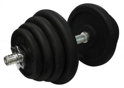 Гантель металева розбірна з покриттям розбірна гантель для тренувань гантель для дому Newt Home 23,5кг, фото 2