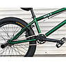Трюковий велосипед BMX двоколісний на сталевій рамі з пегами TopRider BMX-20 дюймів зелений, фото 3