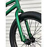 Трюковий велосипед BMX двоколісний на сталевій рамі з пегами TopRider BMX-20 дюймів зелений, фото 4