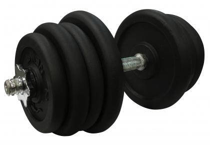 Гантель металева розбірна з покриттям розбірна гантель для тренувань гантель для дому Newt Home 27,5кг, фото 3