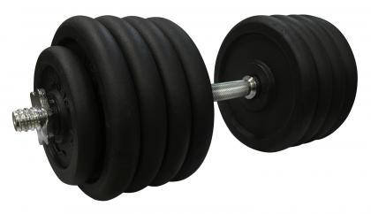 Гантель металева розбірна з покриттям розбірна гантель для тренувань гантель для дому Newt Home 46 кг, фото 3