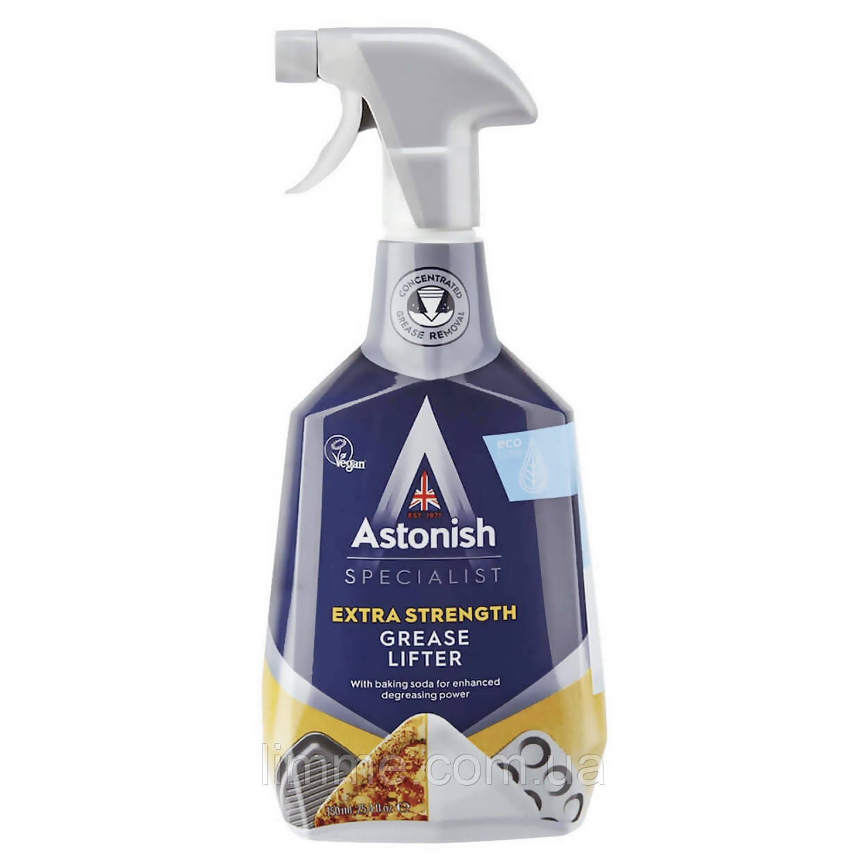 Спеціалізований очищувач від жиру, бруду і пригорелой їжі Astonish Grease Lifter 750 мл