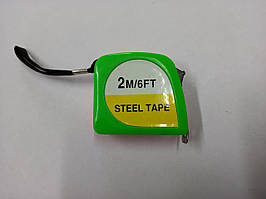 Рулетка вимірювальна металева STEEl TAPE -2 м