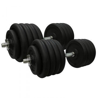 Гантелі металеві розбірні з покриттям розбірні гантелі для силових тренувань Newt Home 2 шт по 46 кг, фото 2