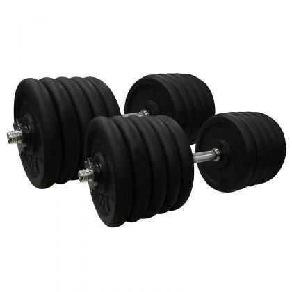 Гантелі металеві розбірні з покриттям розбірні гантелі для силових тренувань Newt Home 2 шт по 52 кг, фото 2