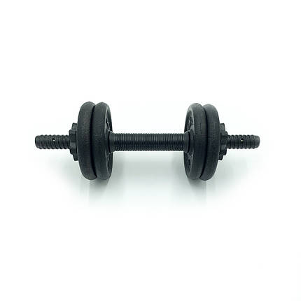 Гантель металева розбірна з покриттям розбірна гантель для тренувань гантель для фітнесу Newt 4,5 кг, фото 2