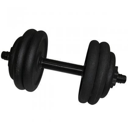 Гантель металева розбірна з покриттям розбірна гантель для тренувань гантель для фітнесу Newt 14,5 кг, фото 3