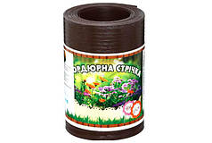 Декоративна бордюрна стрічка для клумб Альта-Профіль 0,65х150х9000 мм коричневий