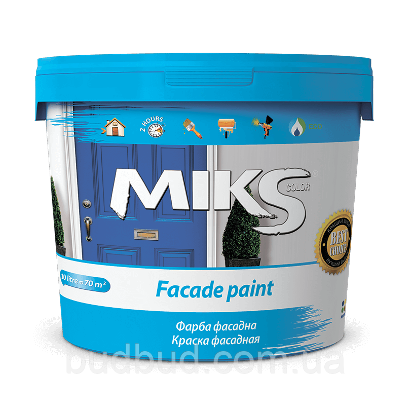 Фарба фасадна водно-дисперсійна Miks color 1,4 кг