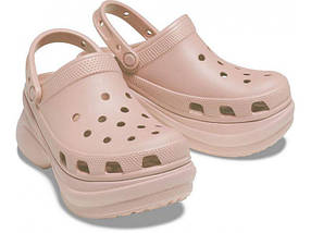 Crocs Classic Bae Clog Blossom — Жіночі Сабо Крокс Класік Бае Пудрові Платформа — Оригінал, фото 2