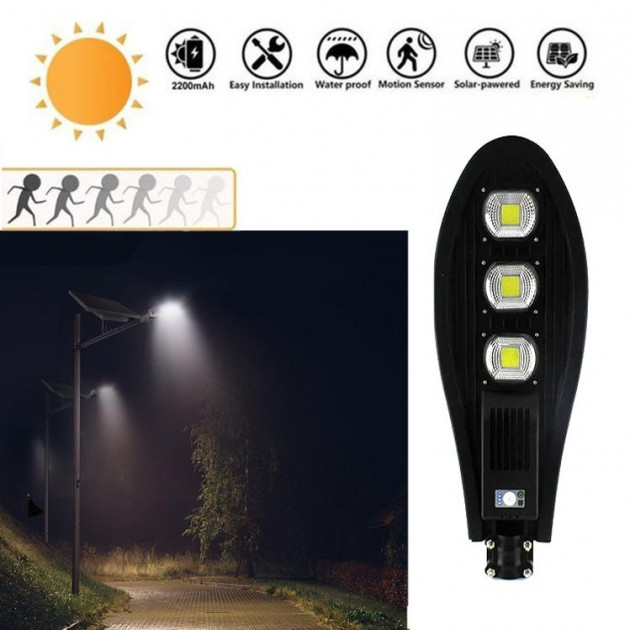 Вуличний ліхтар на стовп UKC solar street light 180W COB With Remote