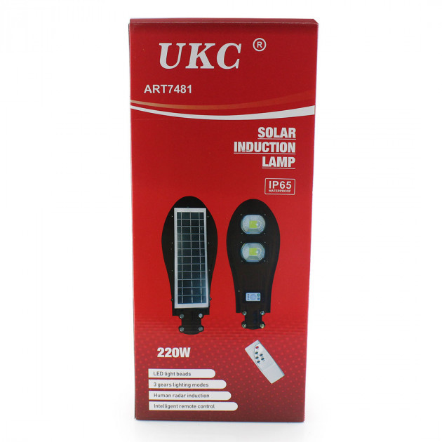 Вуличний ліхтар на стовп UKC solar street light 270W COB With Remote