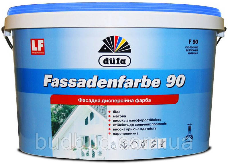 Фарба фасадна дисперсійна Fassadenfarbe F90 Dufa 1,4 кг