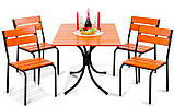 Комплект меблів для дачі "Ріо Плюс" стіл (120*80) + 4 стільці Твк, фото 2