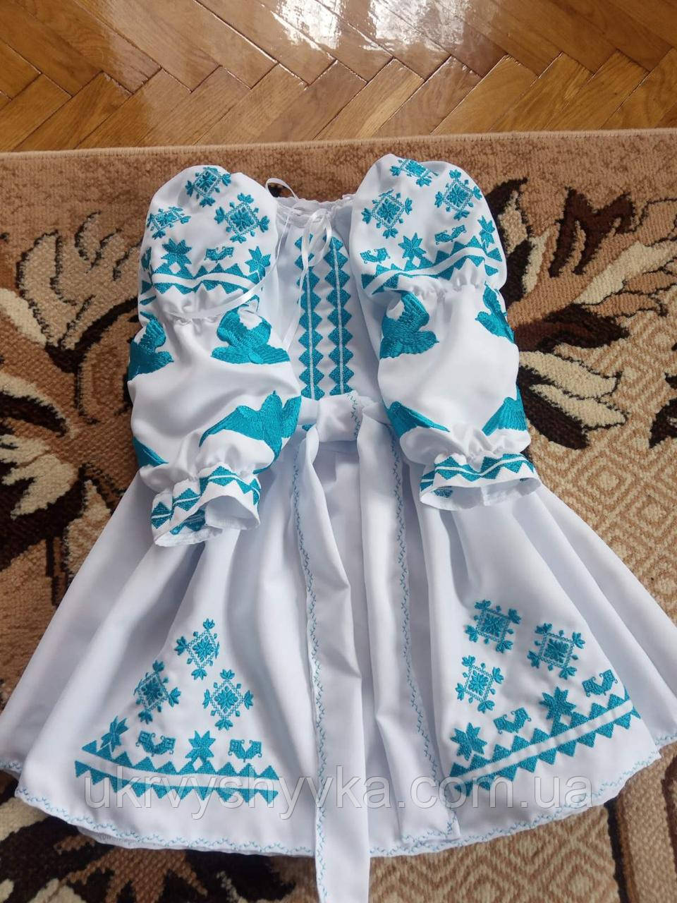Біле дитяче плаття "Ластівка"