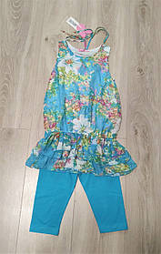 Костюм для дівчинки шорти з тунікою 104,128,134-146