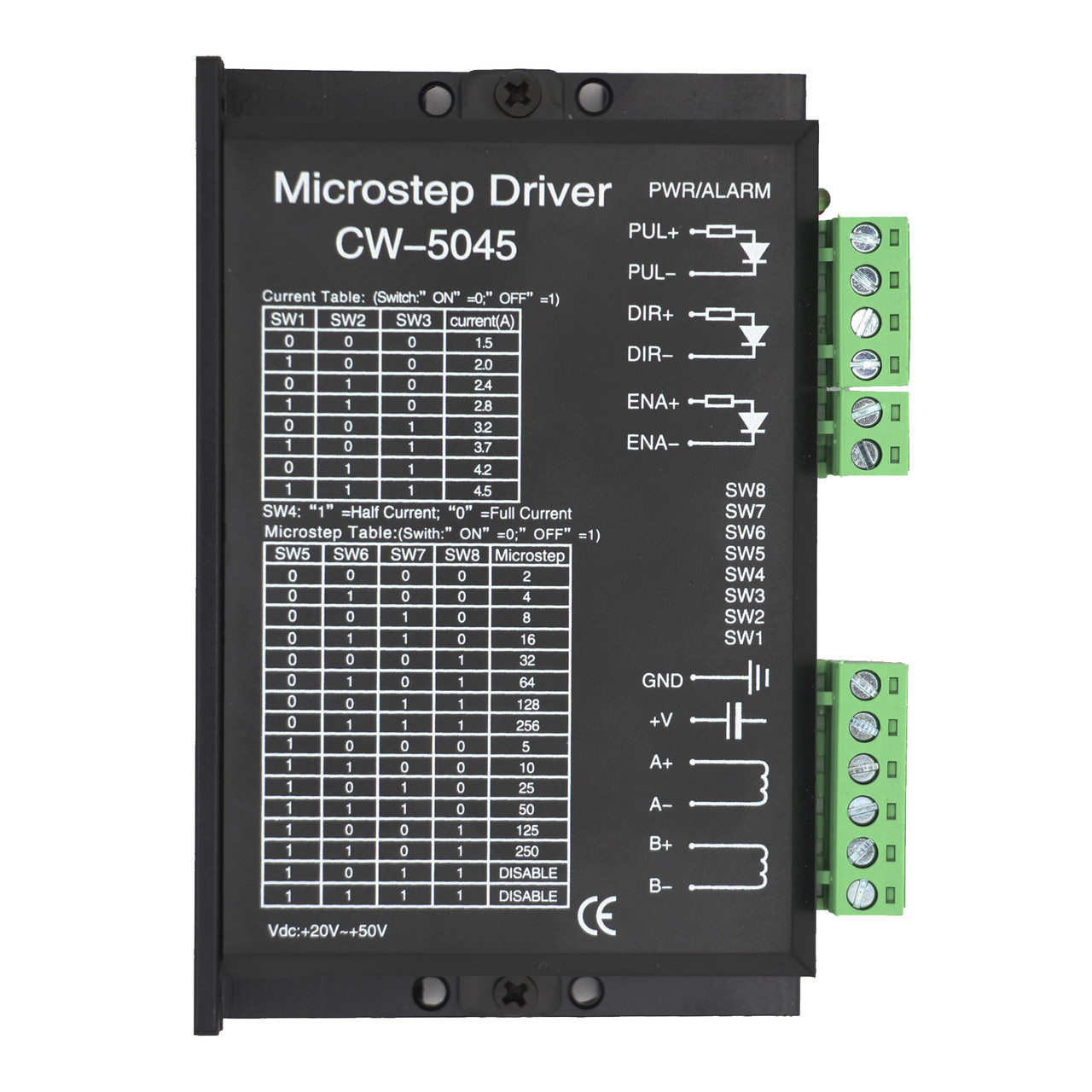 Драйвер крокового двигуна CW5045 ЧПК (ЧПУ) CNC 4.5 A