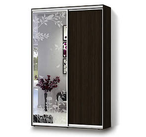 Основа наклейка для скла/дзеркала з імітацією пескотруйной обробки Польові трави