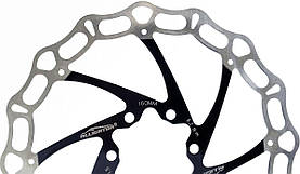 Ротор Alligator HK-R29BK-DIY Crown 203мм під 6 болтів сріблястий / чорний