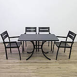 Комплект меблів для саду "Стелла" стіл (180*80) + 8 стільців Венге, фото 7
