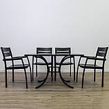 Комплект меблів для саду "Стелла" стіл (180*80) + 8 стільців Венге, фото 8