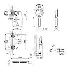 Змішувач для душу Lidz (NKS) 09 28 010 Польща із нержавіючої сталі sus304, фото 2
