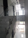 Скляні огорожі та поручня для сходів, фото 5
