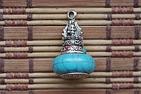 Кулон тибетский амулет . буддийская ступа с ваджрой