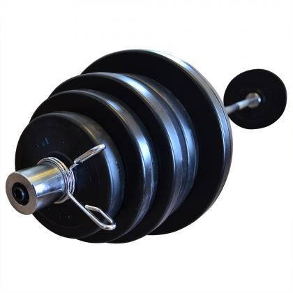 Штанга олімпійська композитна в пластиковій оболонці штанга для дому Newt Rock Pro гриф 1,8 м вага 62 кг, фото 3