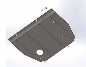 Захист двигуна Peuget 5008 (Металевий підрамник)(2010-2018)(Захист двигуна Пежо 5008) Автопристрій